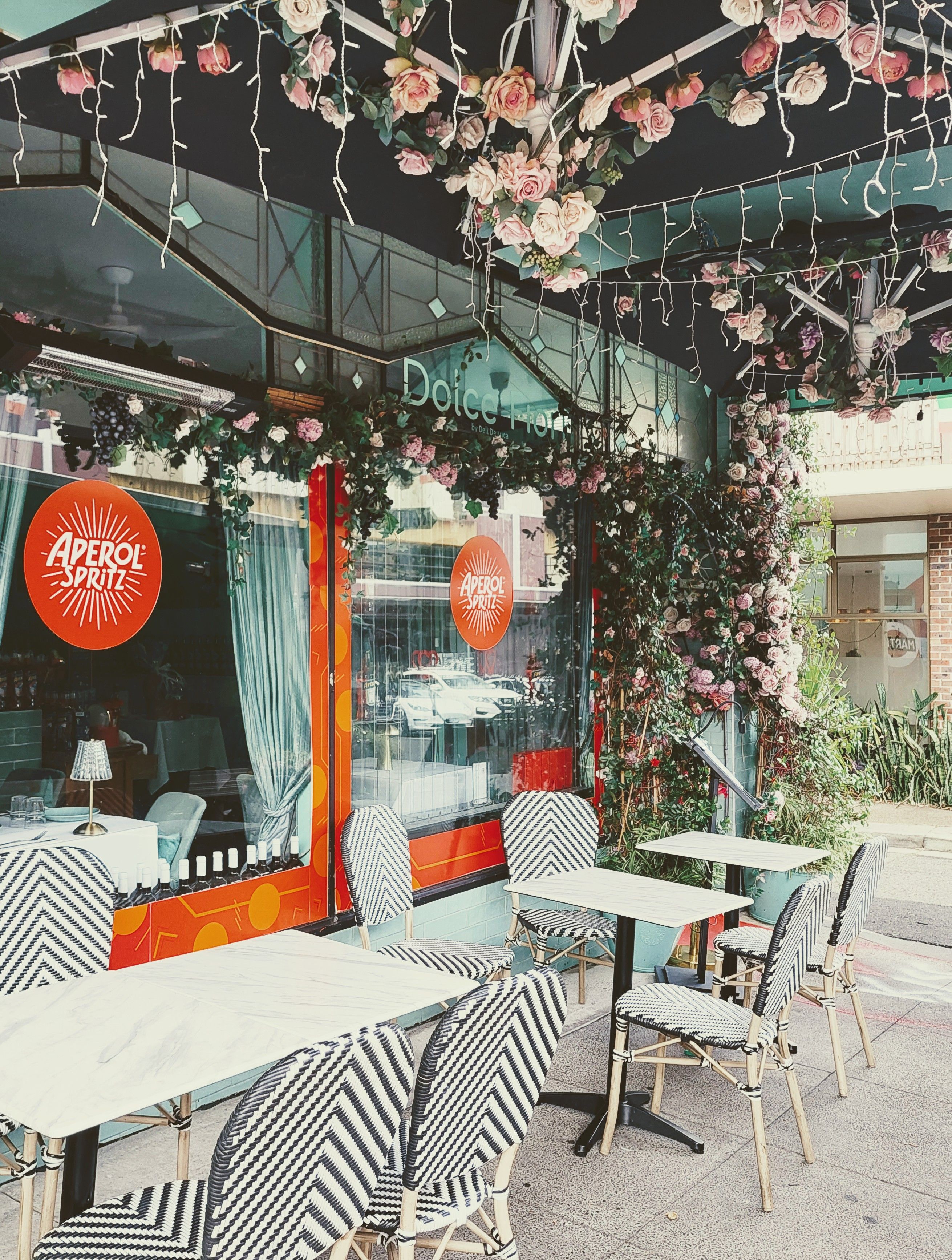 The outside of Dolce Fiori Italian Restaurant in the Sydney suburb of Randwick