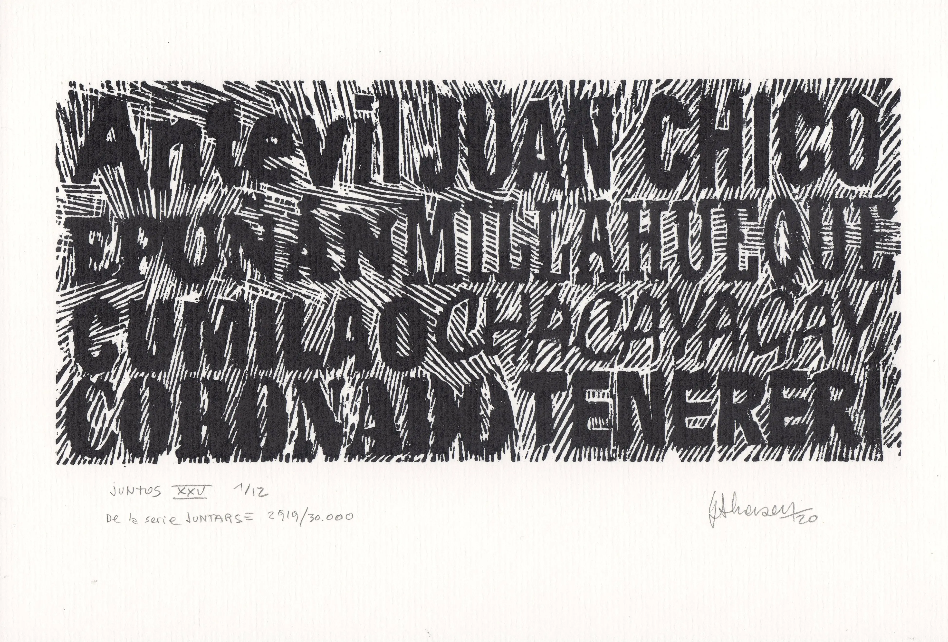 JUNTOS XXV  De la serie JUNTARSE 2.919 al 2.930/30.000