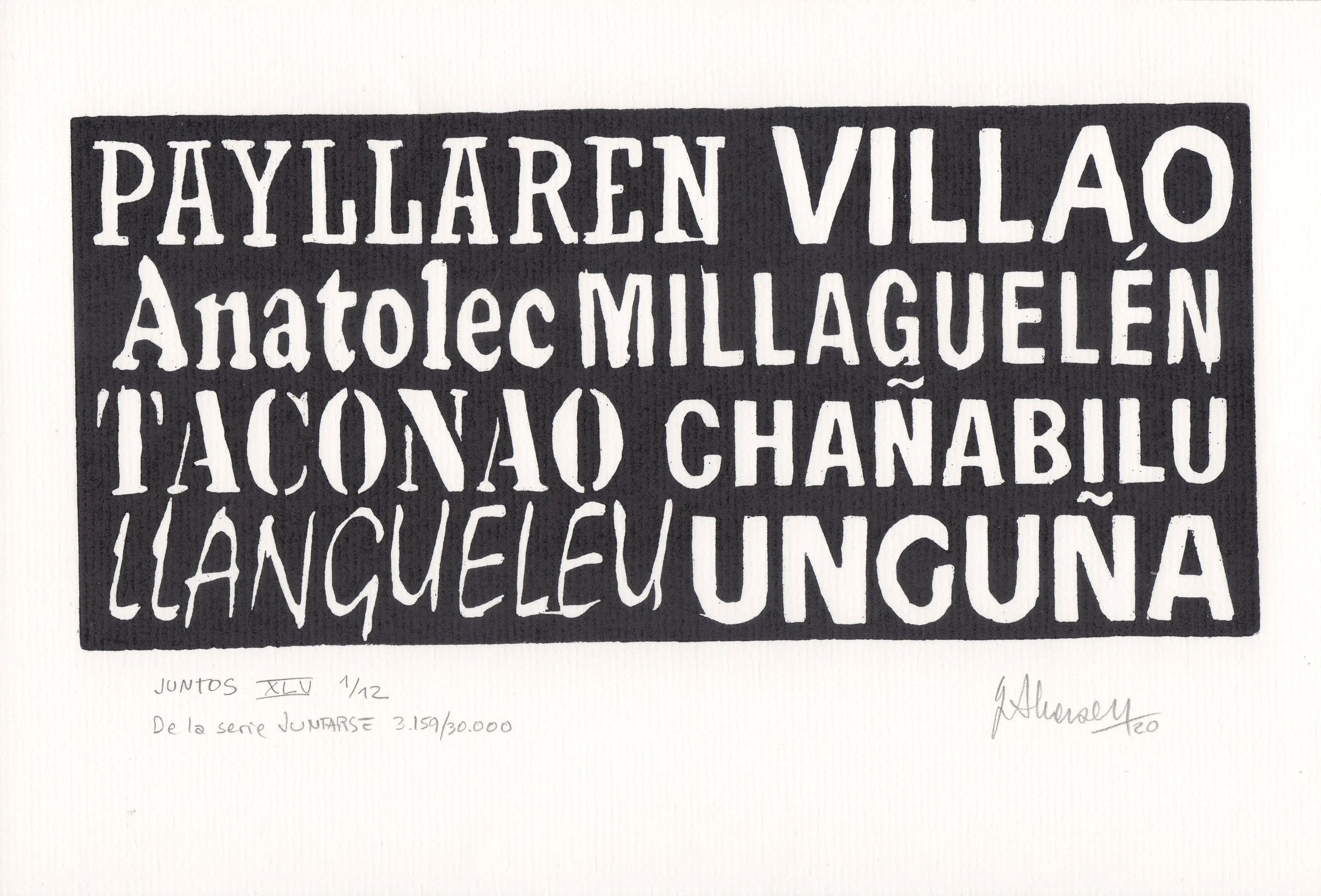 JUNTOS XLV De la serie JUNTARSE 3.159 al 3.170/30.000