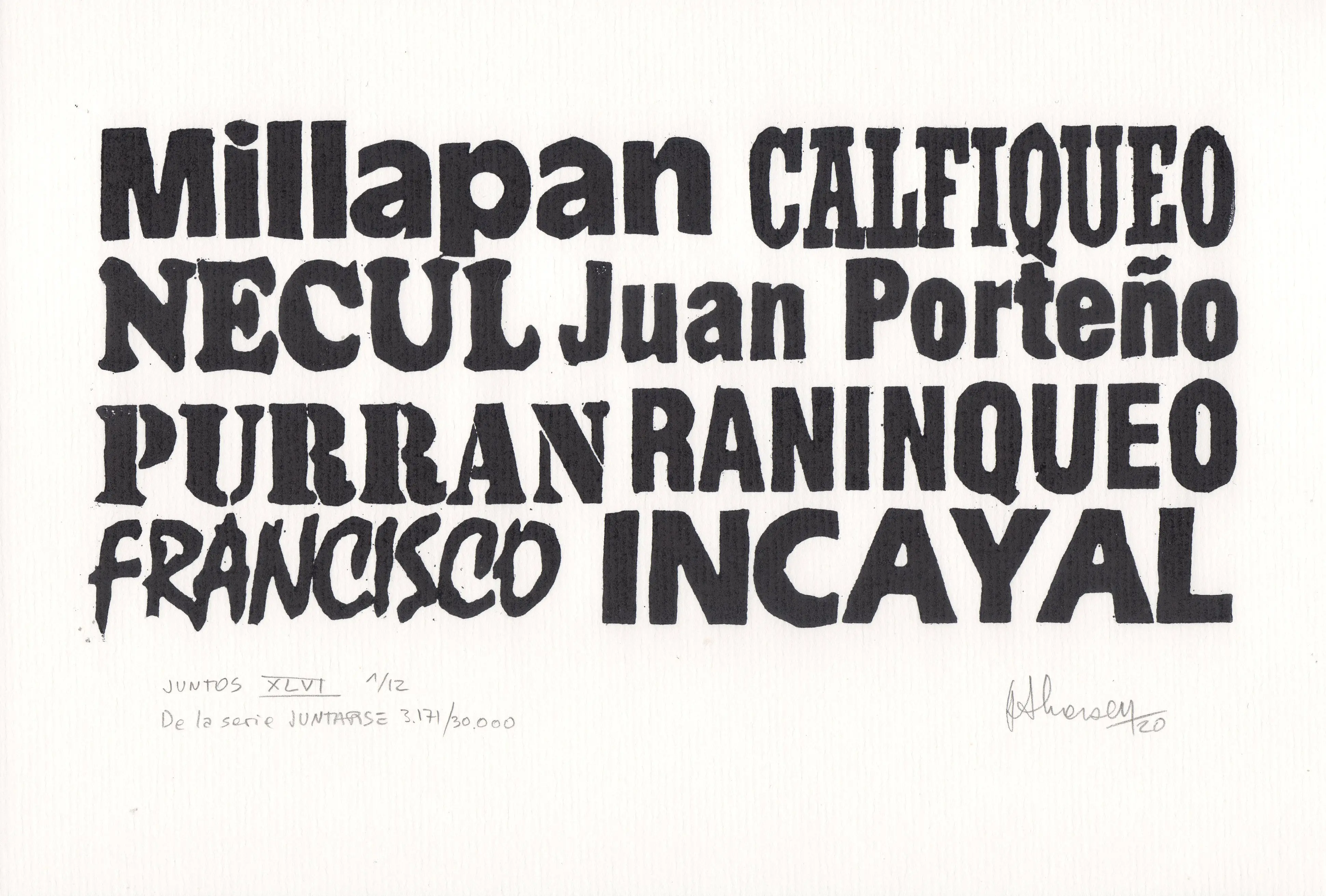 JUNTOS XLVI De la serie JUNTARSE 3.171 al 3.182/30.000