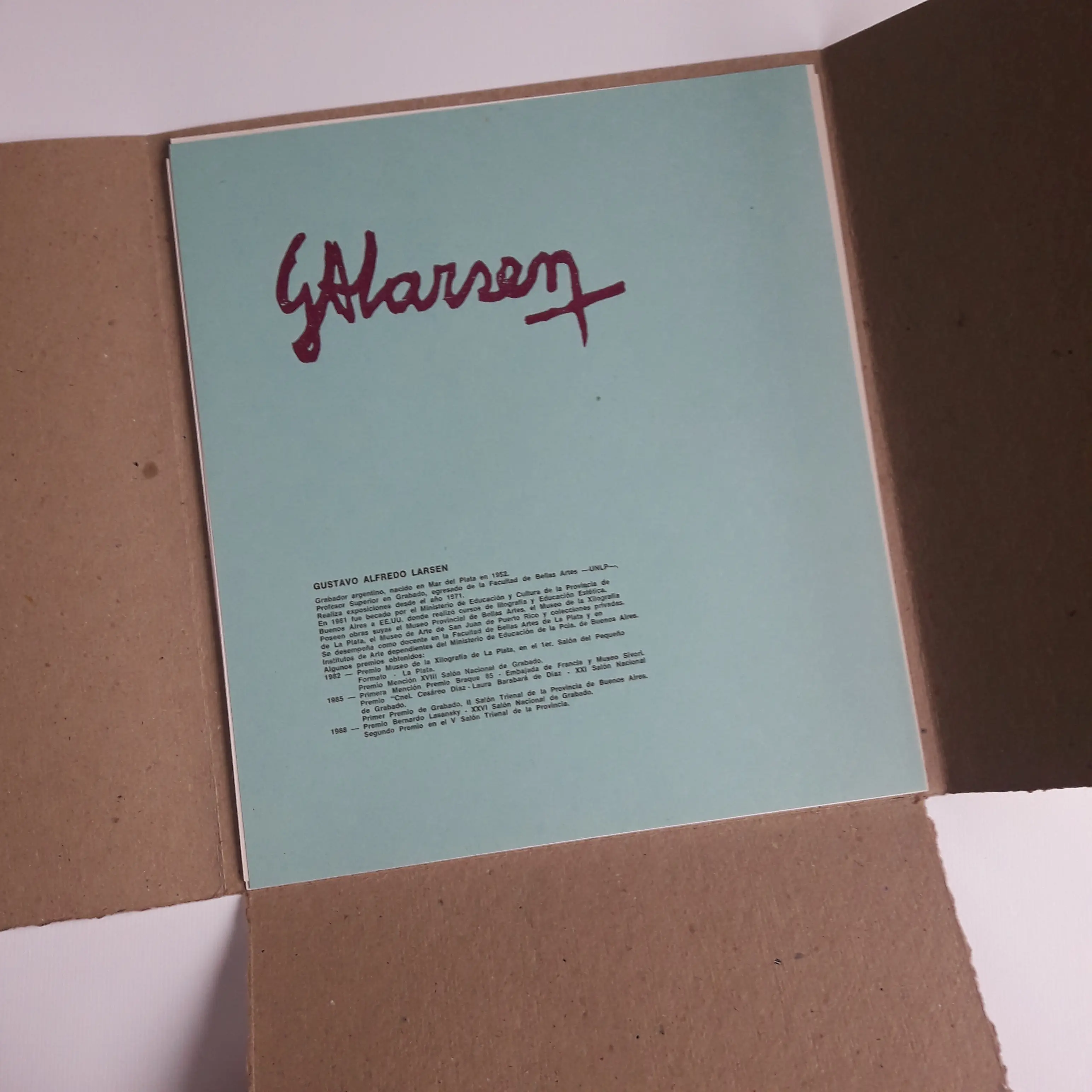 Carpeta con 4 xilografías