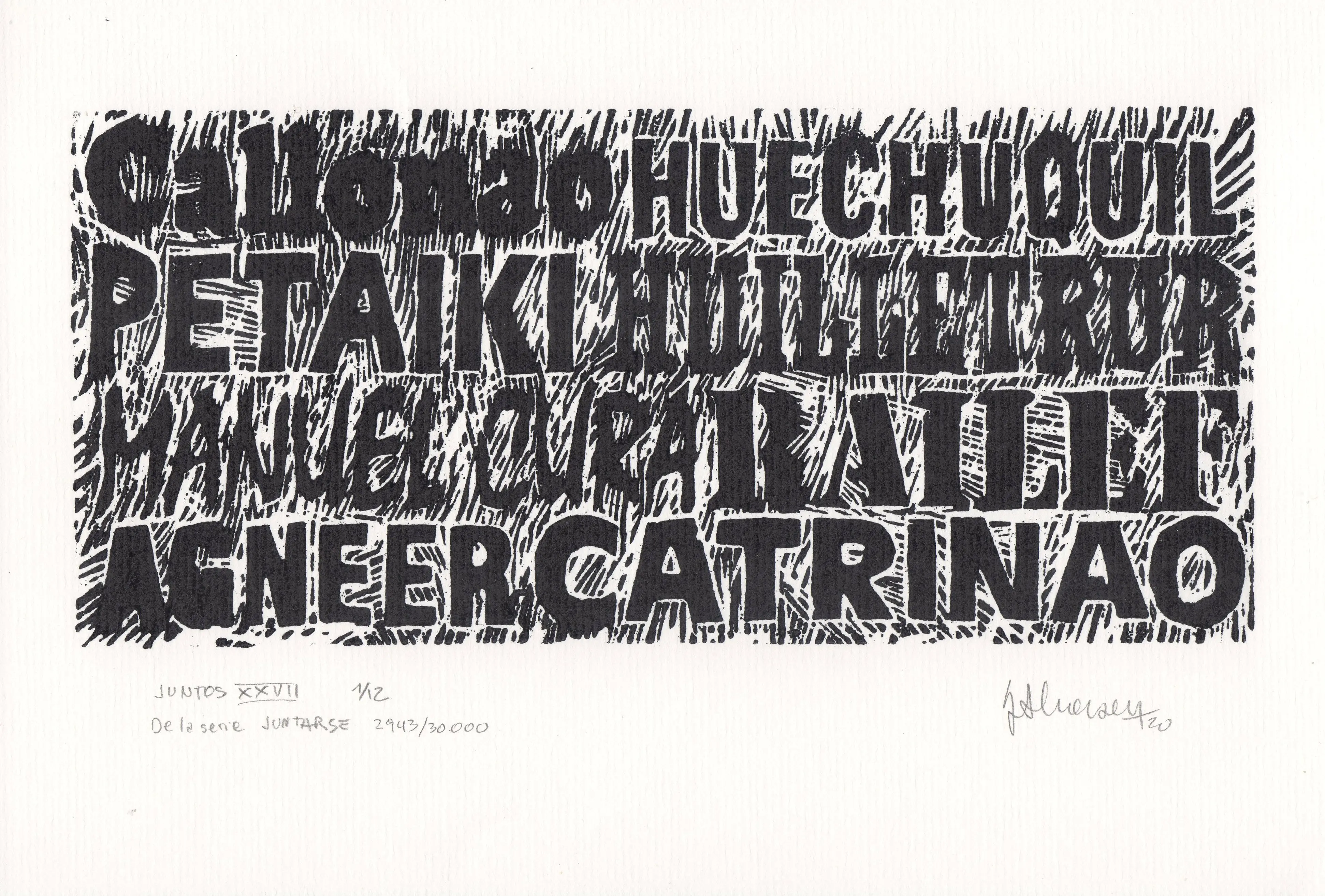JUNTOS XXVII  De la serie JUNTARSE 2.943 al 2.954/30.000