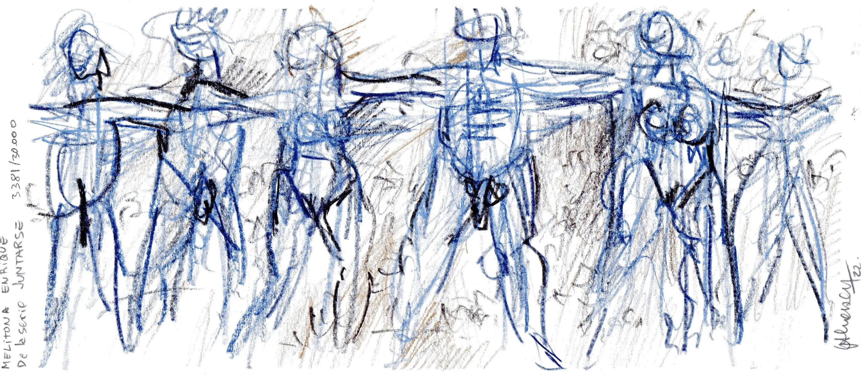 Melitona Enrique. De la serie JUNTARSE 3.381/30.000