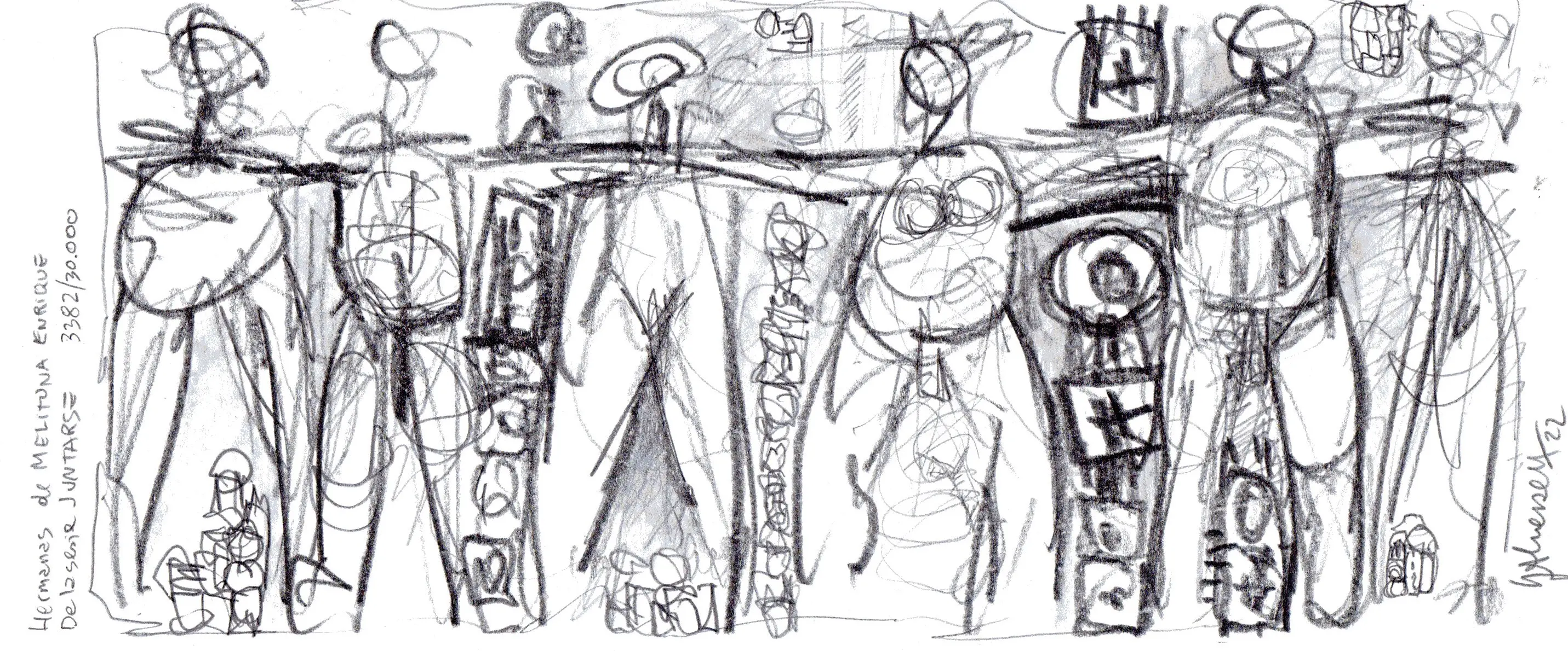 Hermanas de Melitona Enrique. De la serie JUNTARSE 3.382/30.000