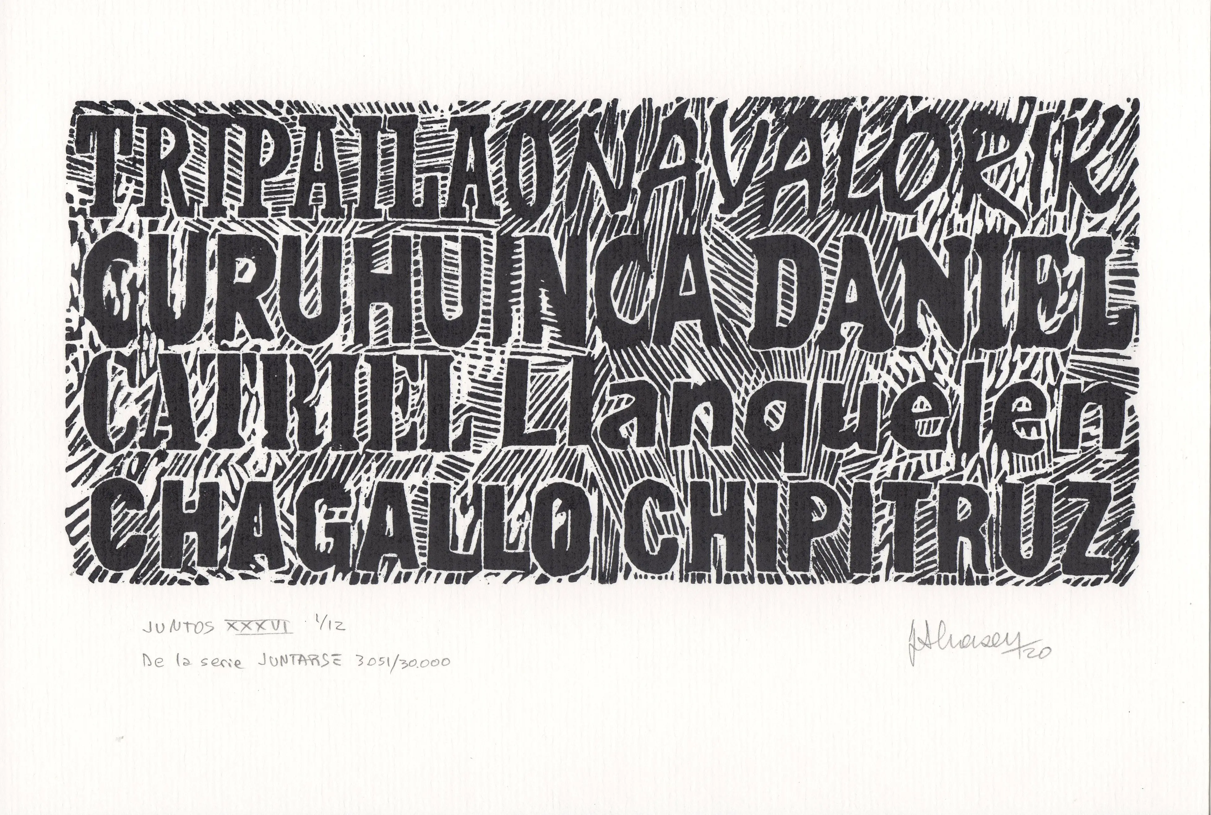 JUNTOS XXXVI De la serie JUNTARSE 3.051 al 3.062/30.000