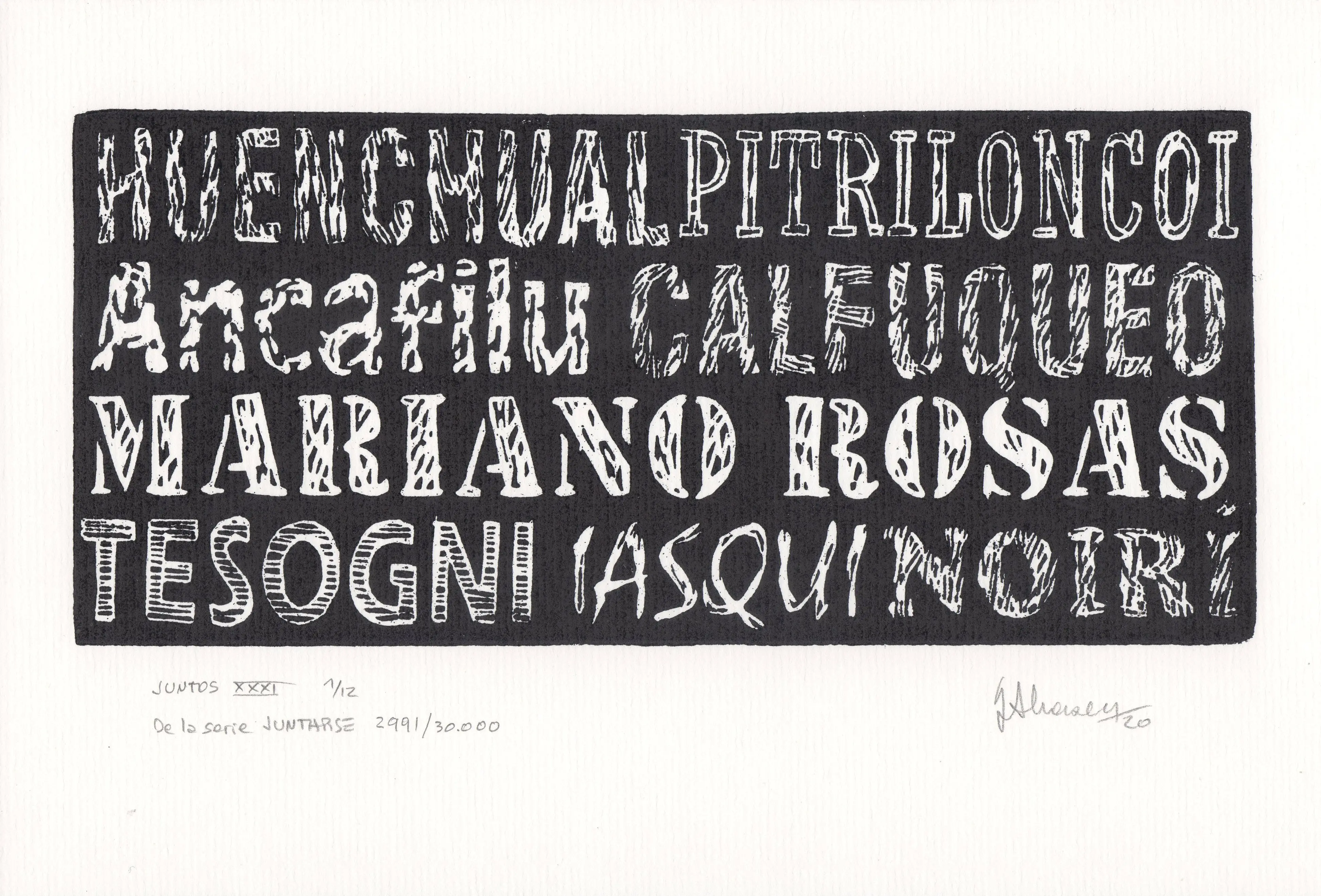  JUNTOS XXXI  De la serie JUNTARSE 2.991 al 3002/30.000