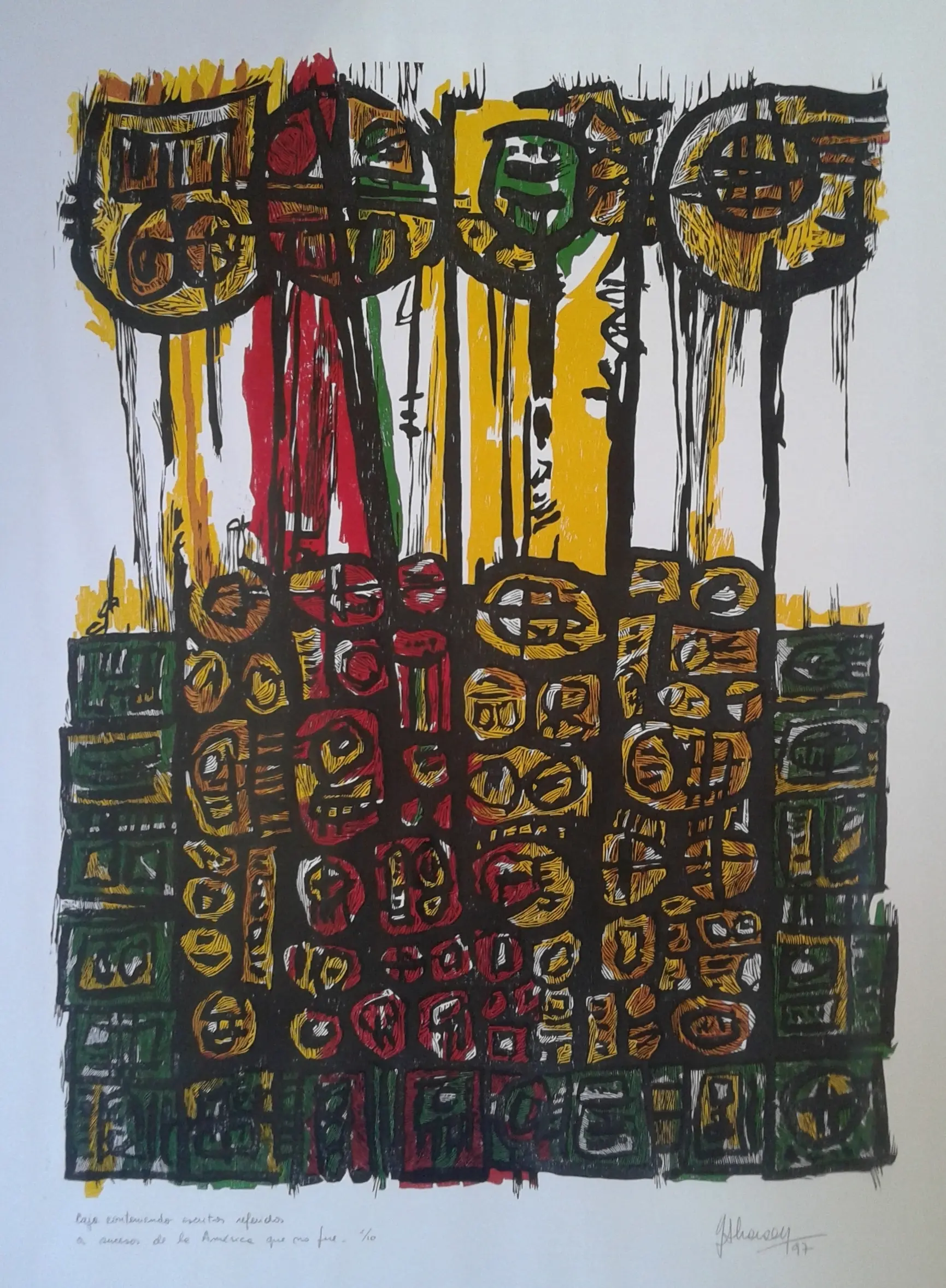 Caja conteniendo escritos referidos a sucesos de la América que no fue