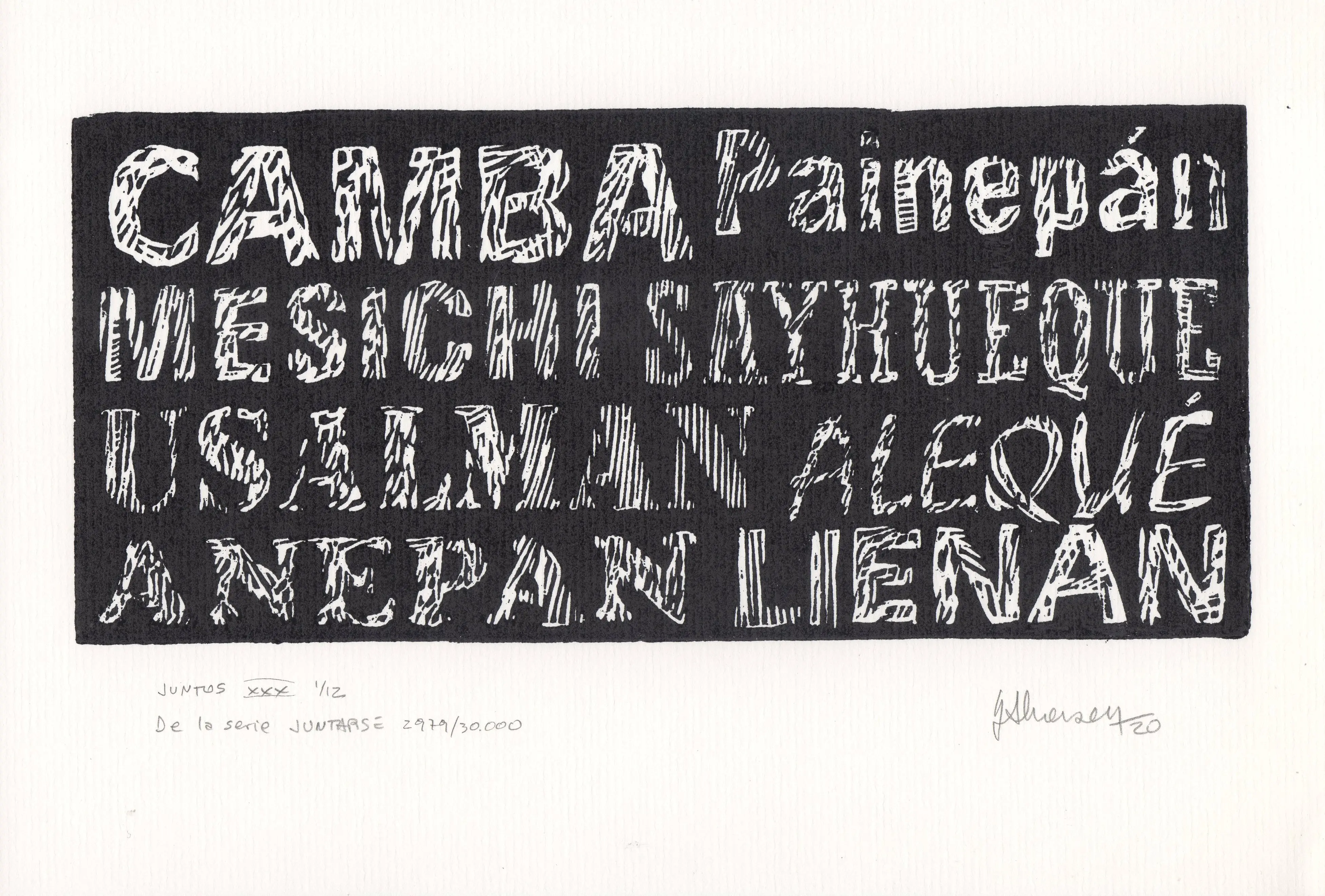 JUNTOS XXX De la serie JUNTARSE 2.979 al 2.990/30.000