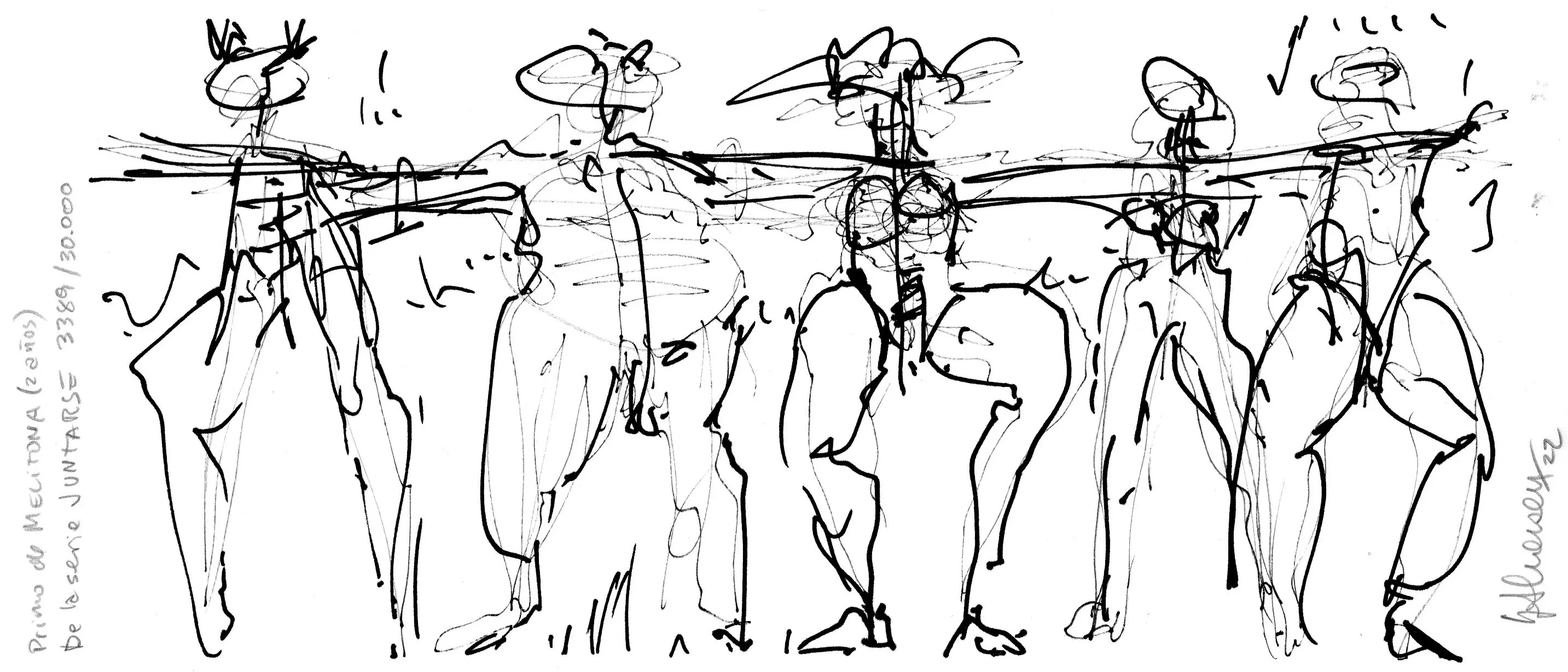 Primo de Melitona (2 años).  De la serie JUNTARSE 3.389/30.000