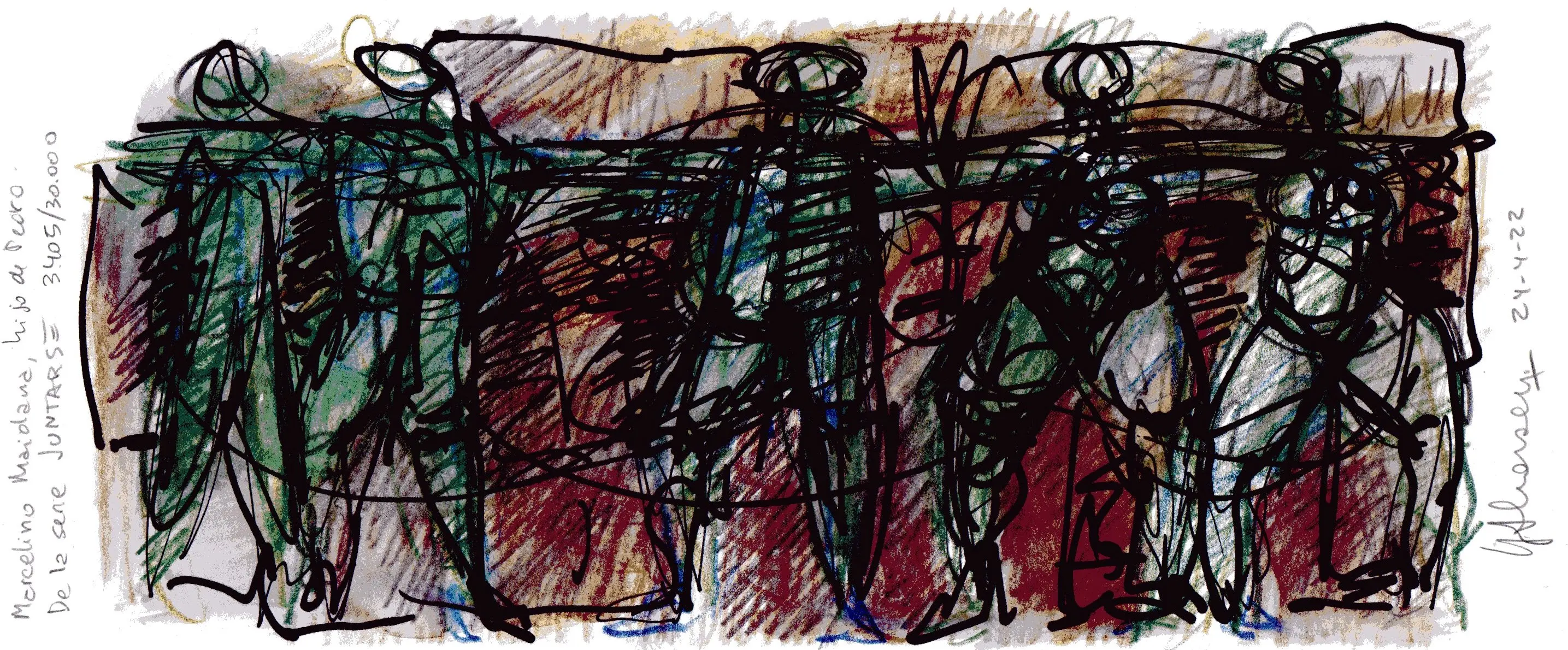 Marcelino Maidana, hijo de Pedro.  De la serie JUNTARSE 3.405/30.000