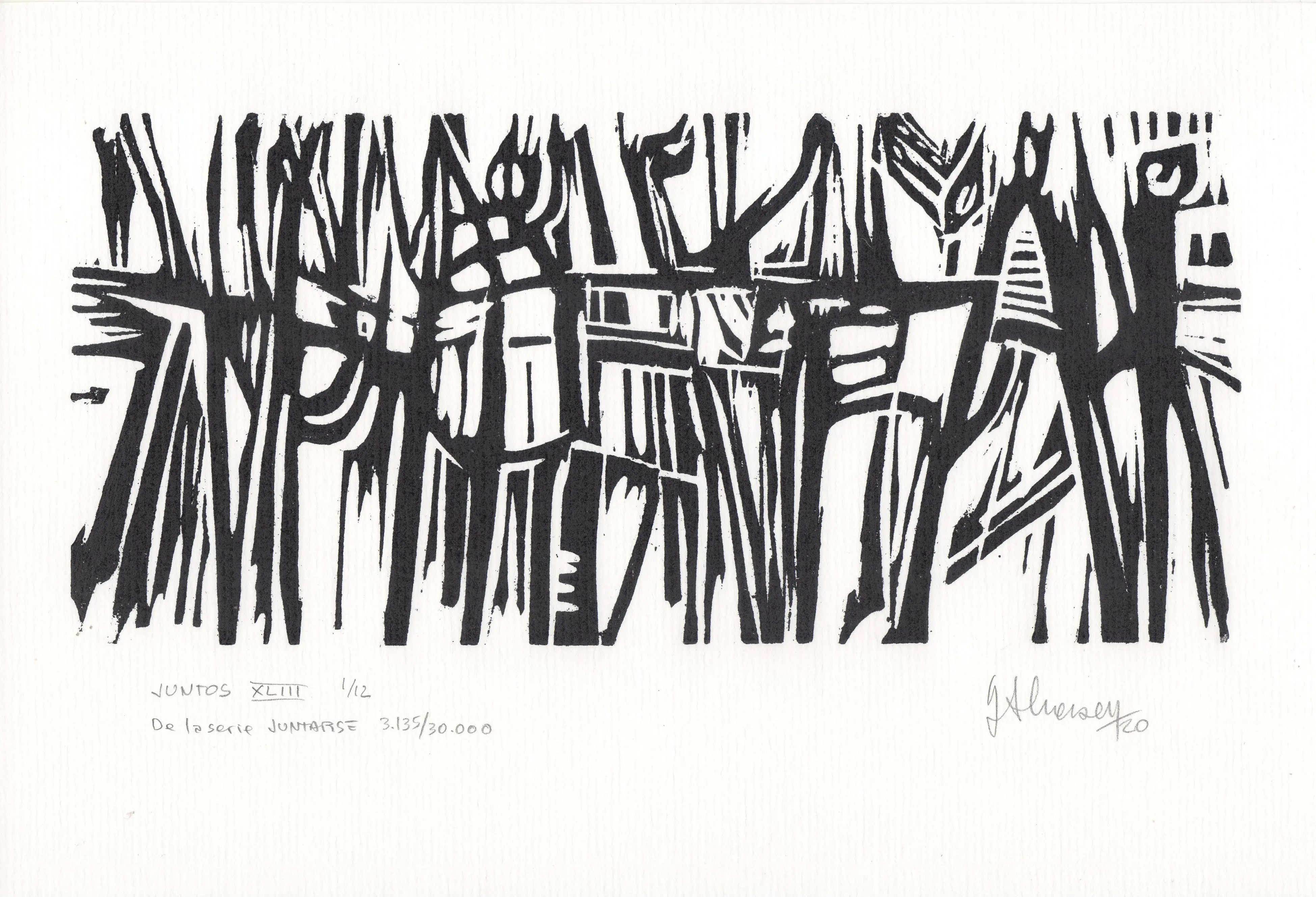 JUNTOS XLIII De la serie JUNTARSE 3.135 al 3.146/30.000