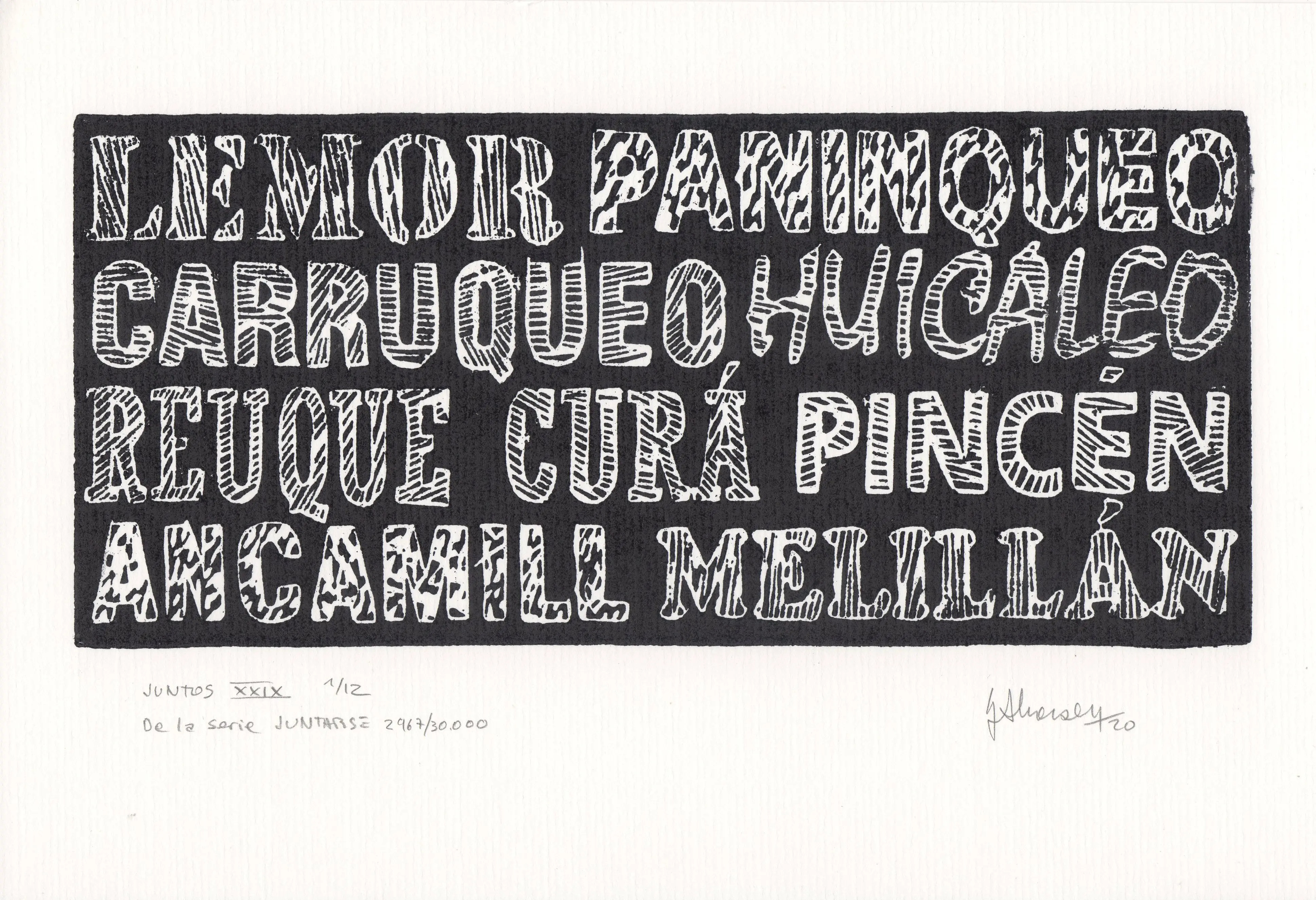 JUNTOS XXIX De la serie JUNTARSE 2.967 al 2.978/30.000