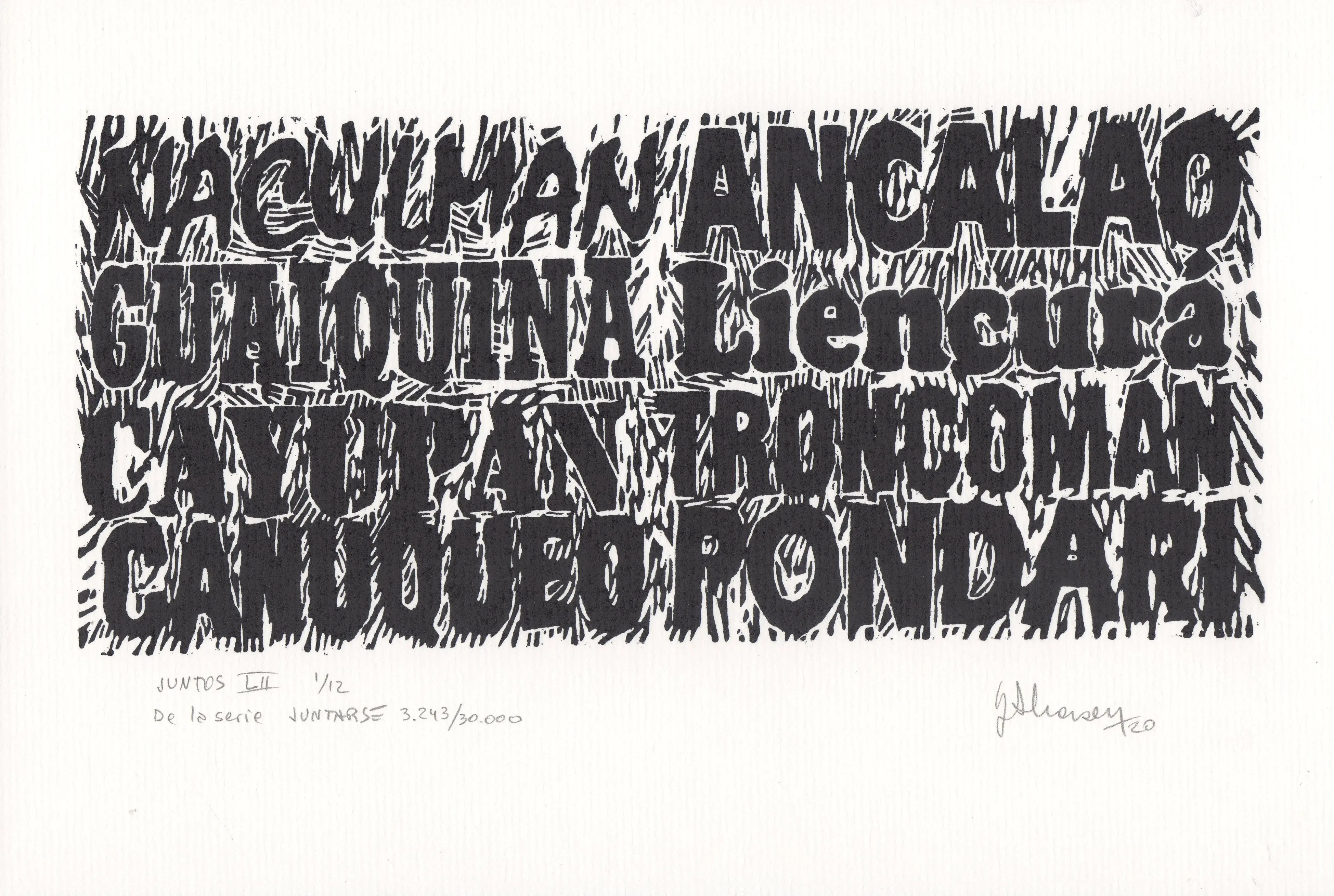 JUNTOS LII De la serie JUNTARSE 3.243 al 3.254/30.000