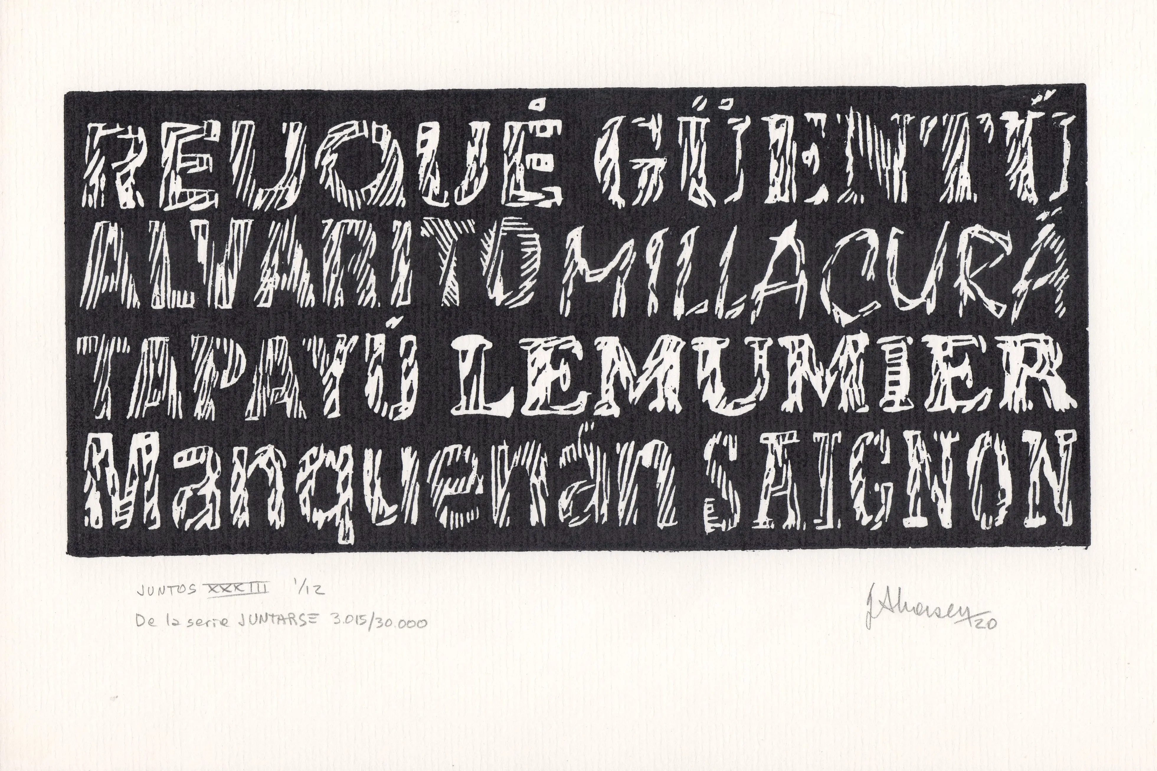 JUNTOS XXXIII De la serie JUNTARSE 3.015 al 3.026/30.000