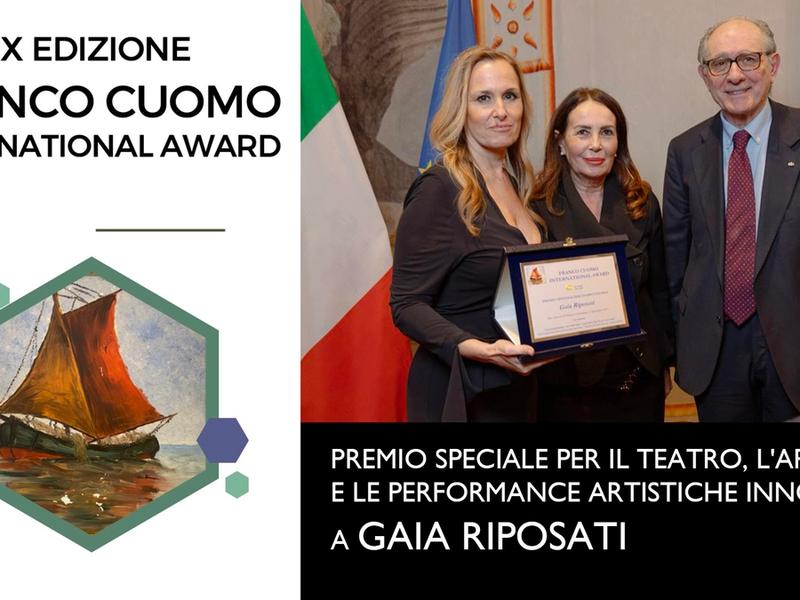 Premio Speciale del Franco Cuomo International Award a Gaia Riposati news image