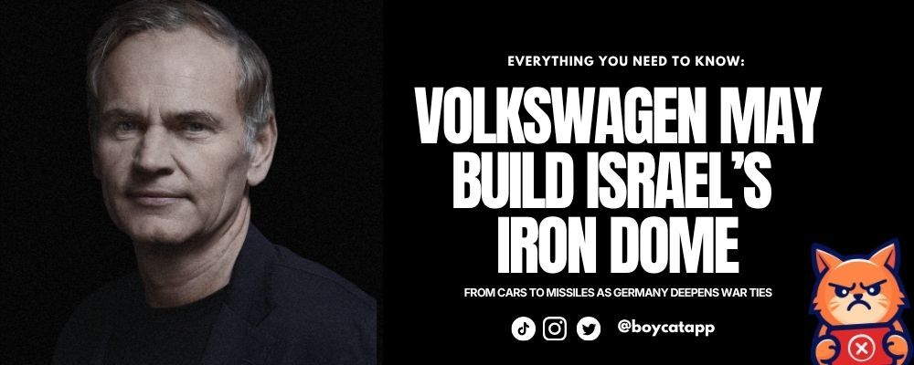 Volkswagen wants back into the weapons business. This time with Israel.