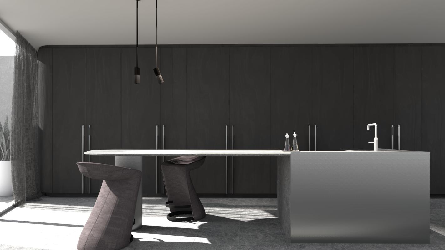 Glenelg North whole-home renovation by RESLU, kitchen render
