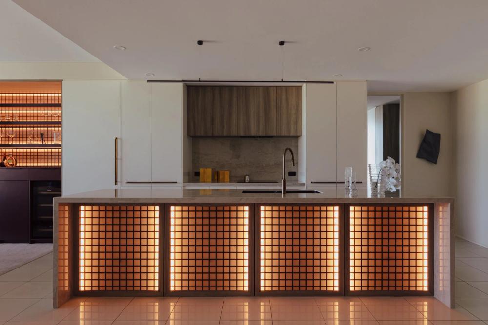Penthouse renovation in Adelaide by RESLU, living space