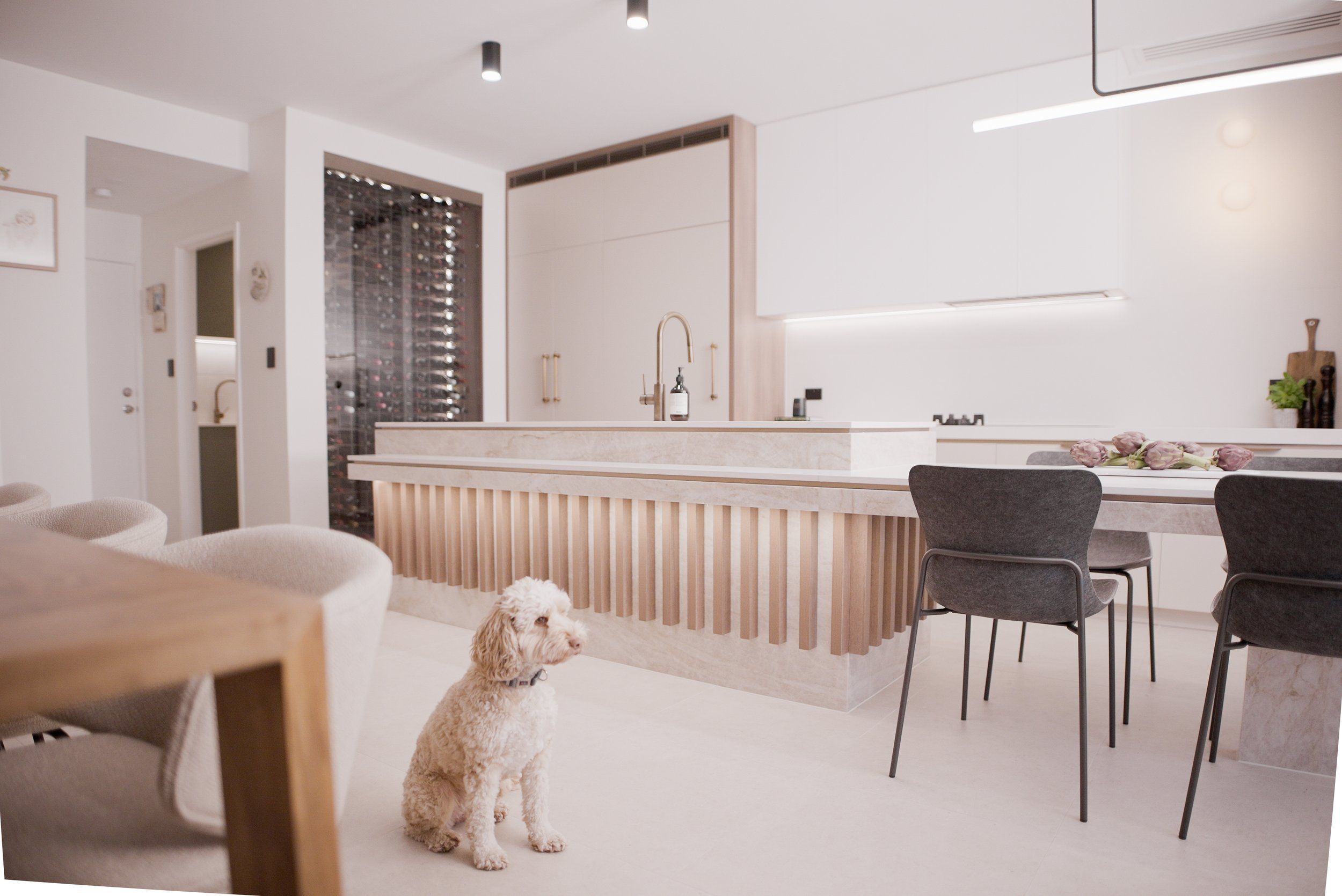 North Adelaide, Kitchen · Custom wine rack
