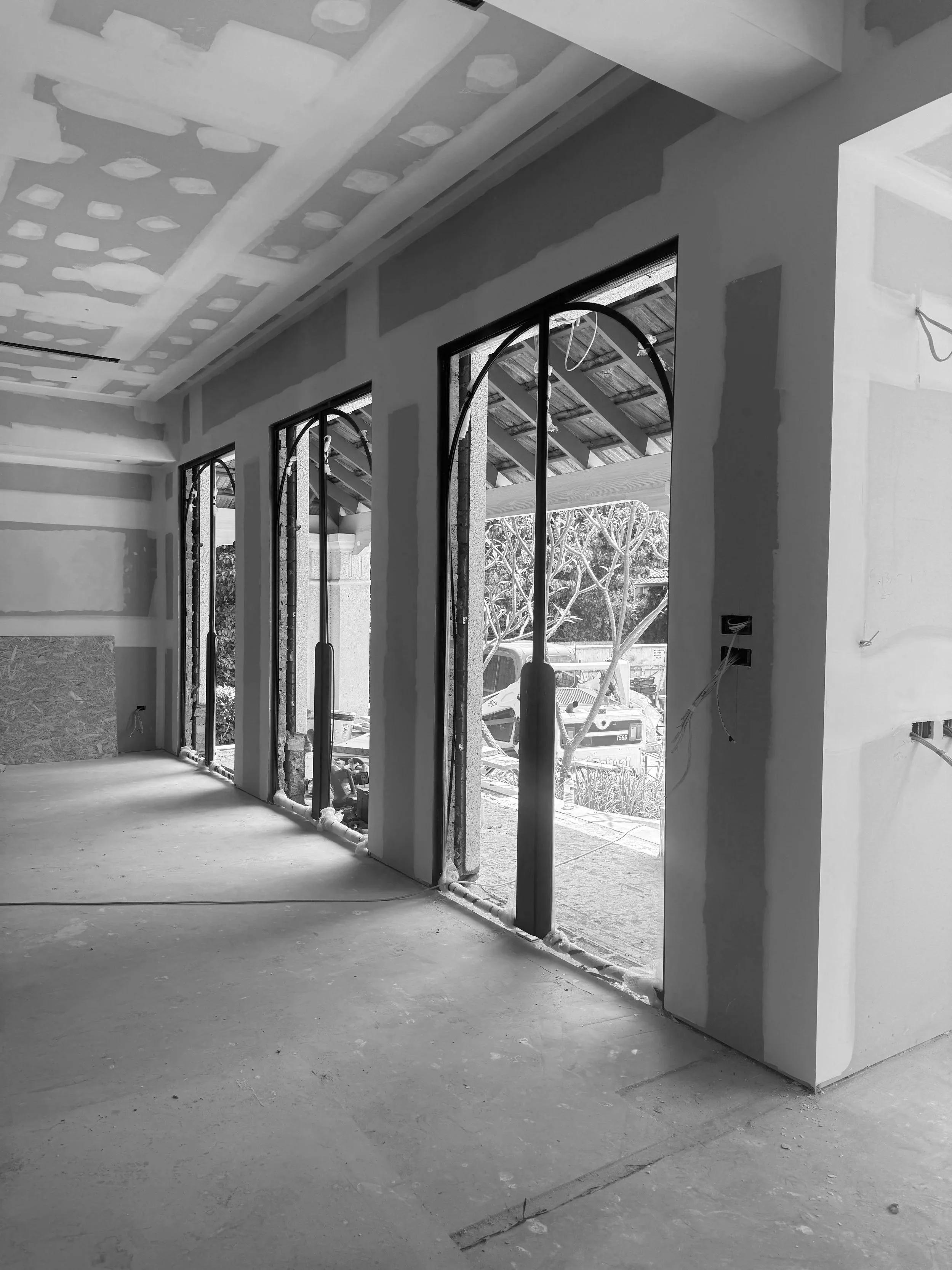 Unley Park renovation, custom steel entry door by RESLU