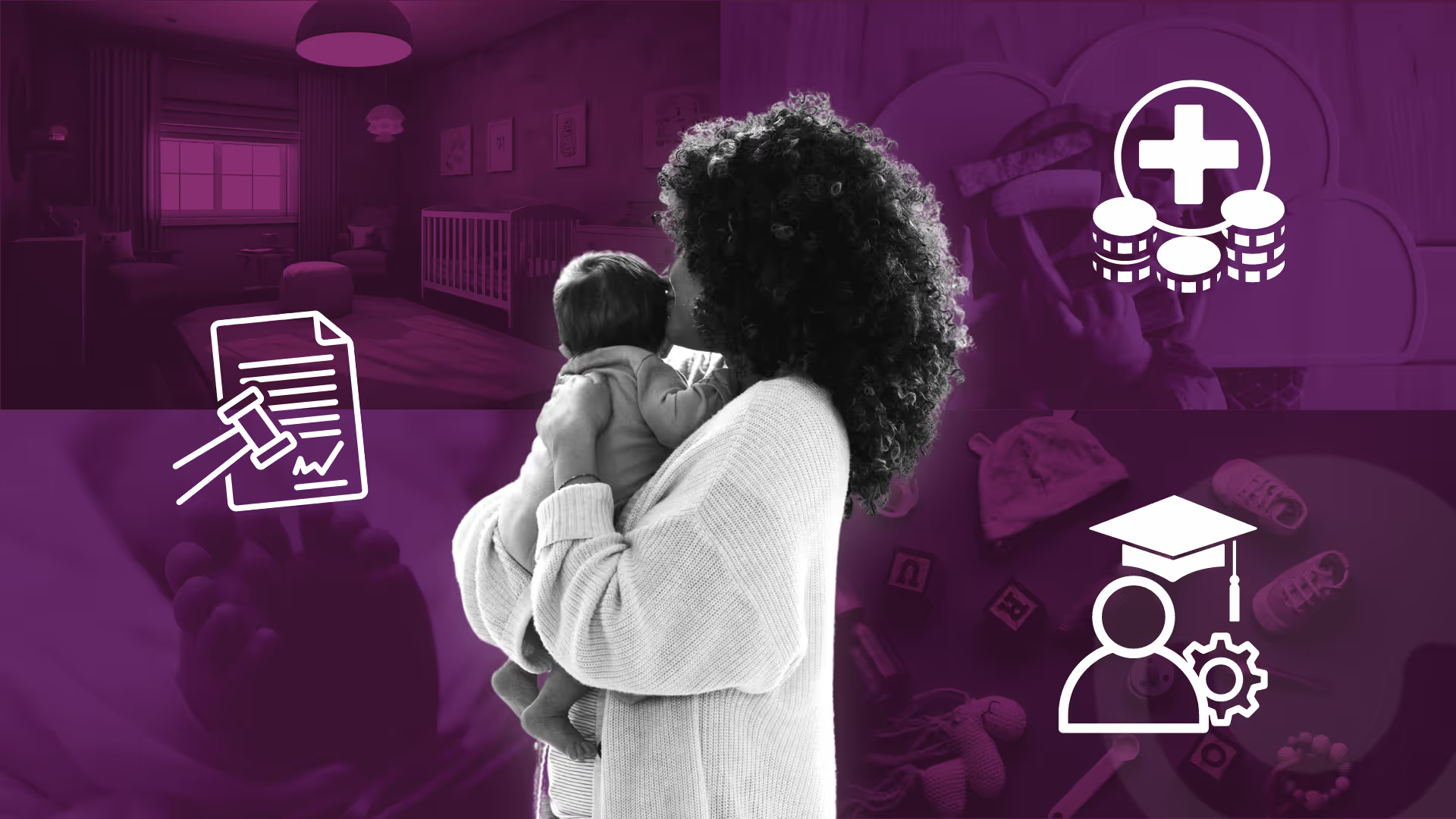 Parent planning a monthly budget for a new baby
