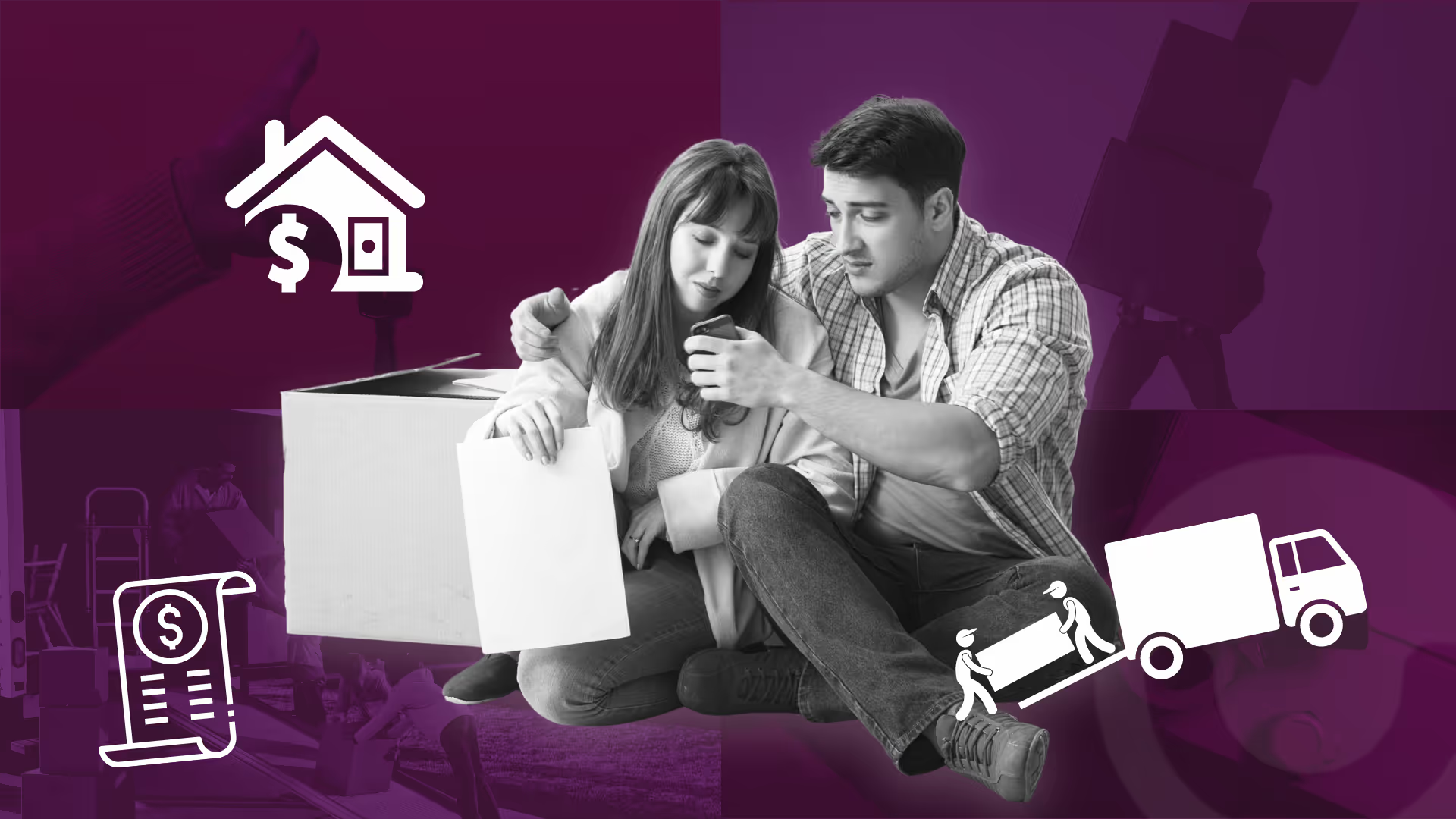 Couple discussing shared budget and money management before moving in together