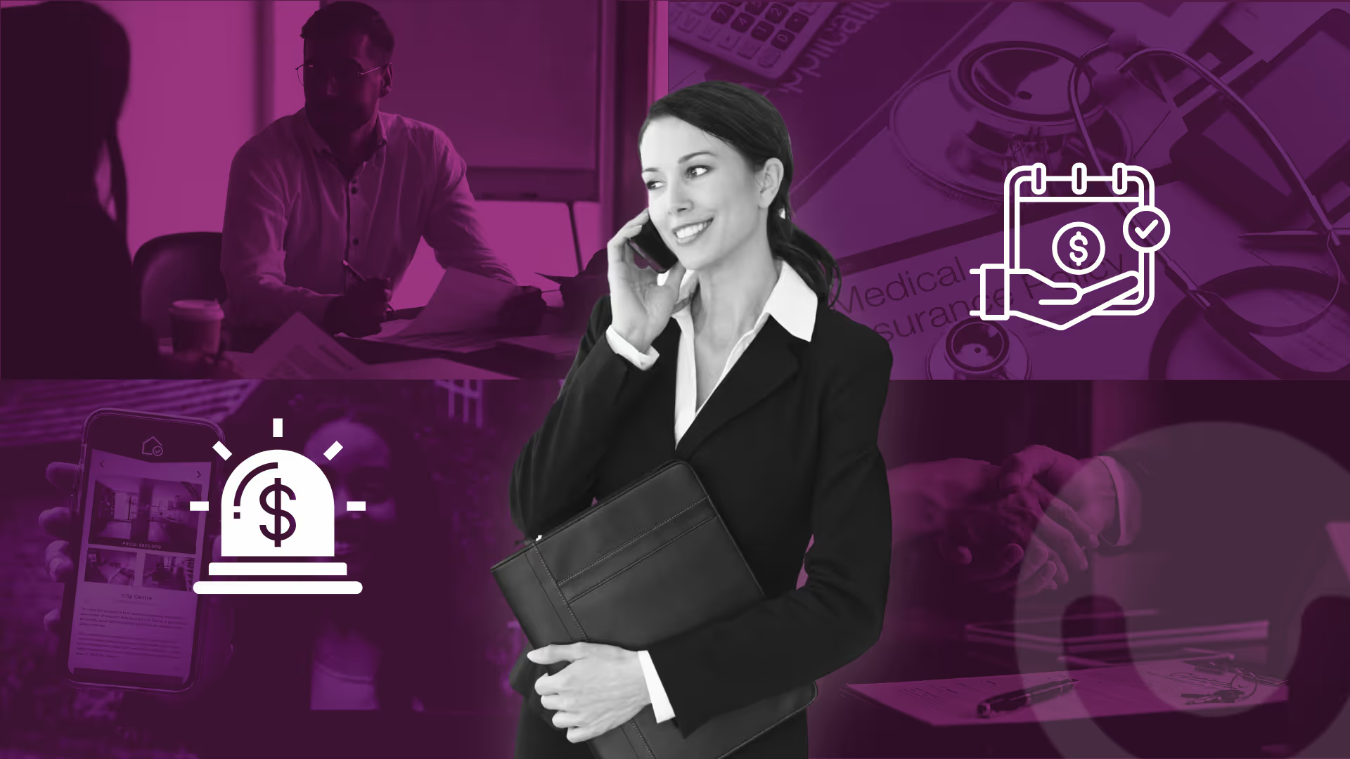 Real estate agent managing commission income and business finances