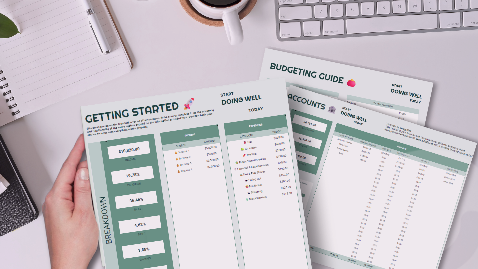 Ultimate Personal Finance Sheet with budgeting and tracking tools