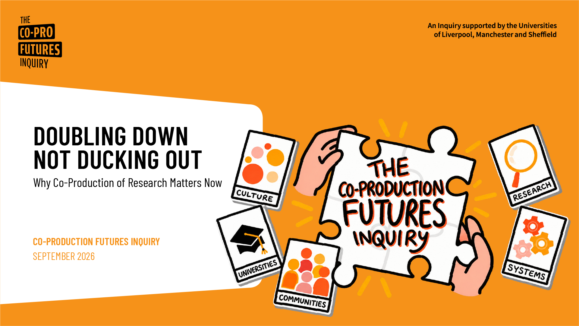Doubling Down not Ducking Out: Why Co-Production of Research Matters Now