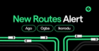 Say hello to our 4 new routes