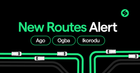 Say hello to our 4 new routes
