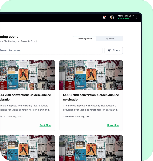 event go dashboard