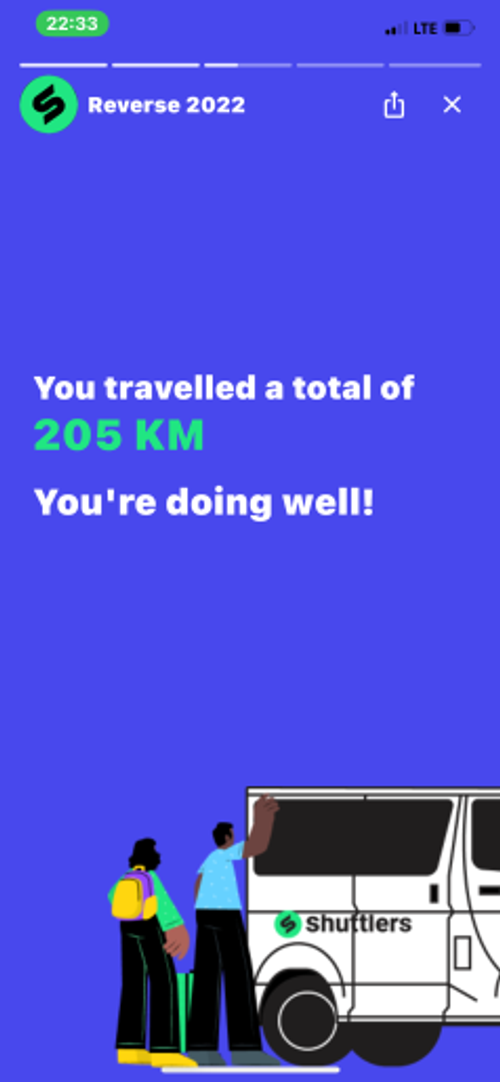 Distance travelled