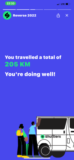 Distance travelled
