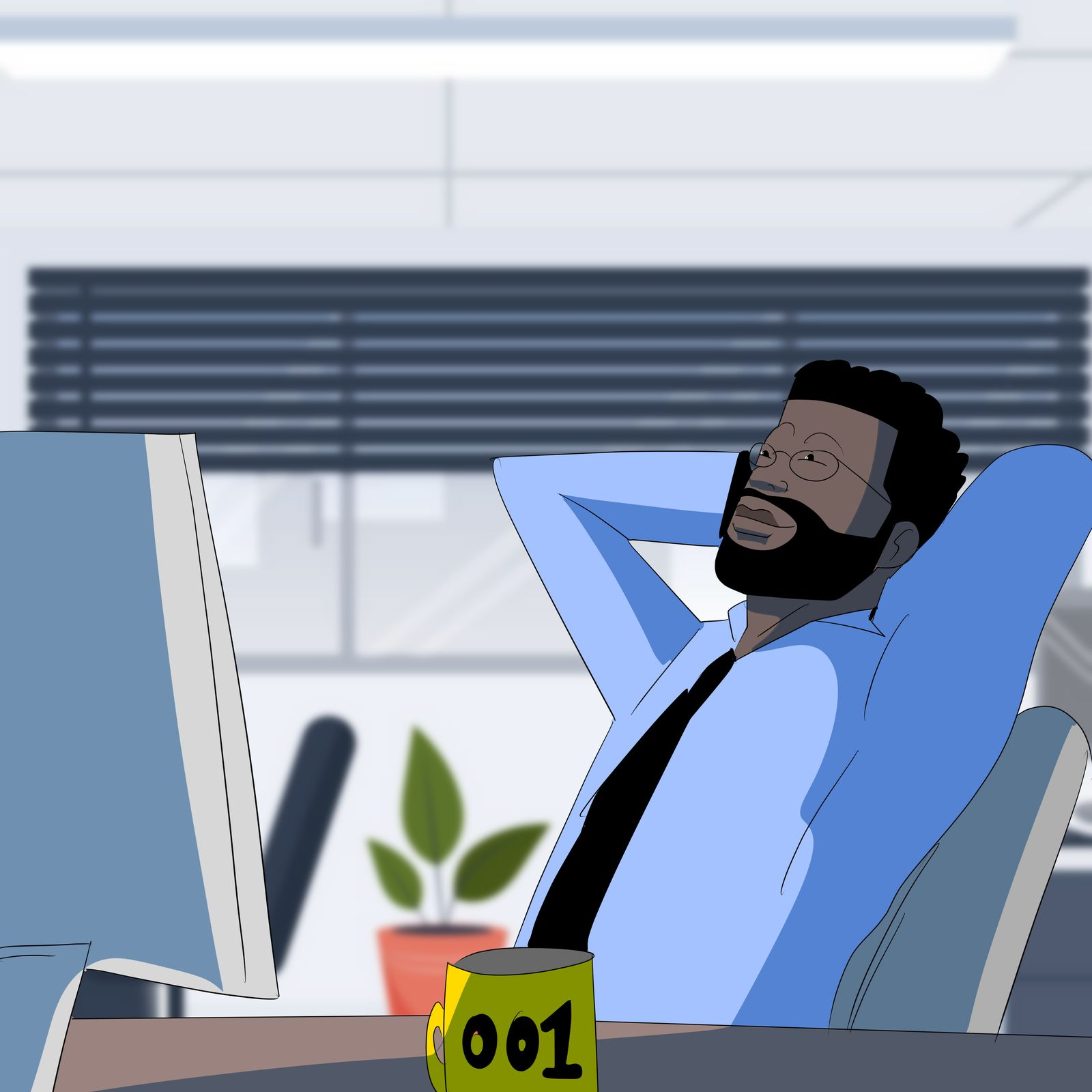 Employee at work