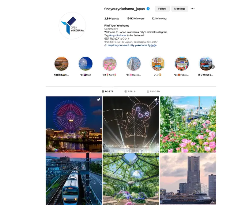 Find Your YokohamaのInstagramページ