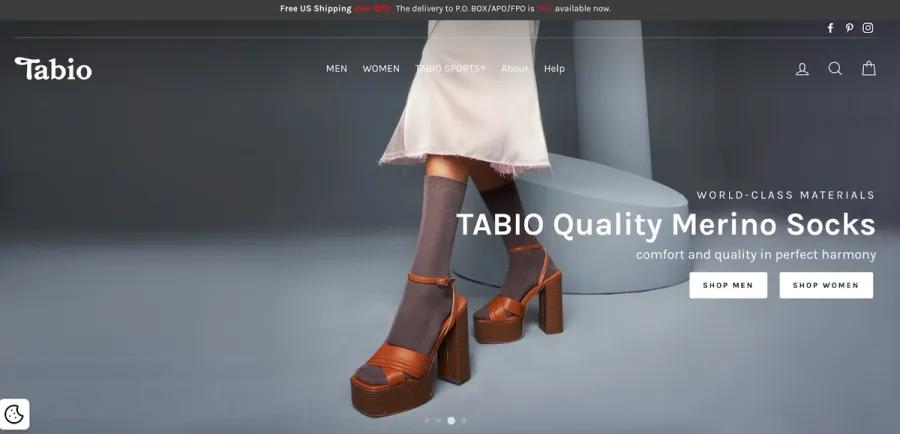 タビオウェブサイト:トップページ