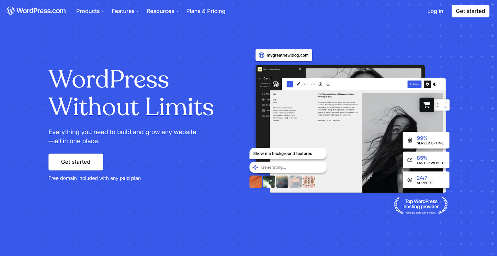 WordPressのWebサイト　