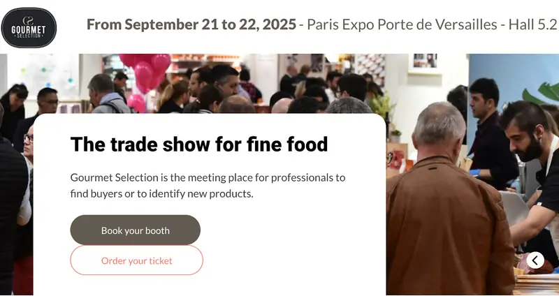 オーガニック食品展示会：グルメ・セレクション・バイ・シアル Webサイトページ