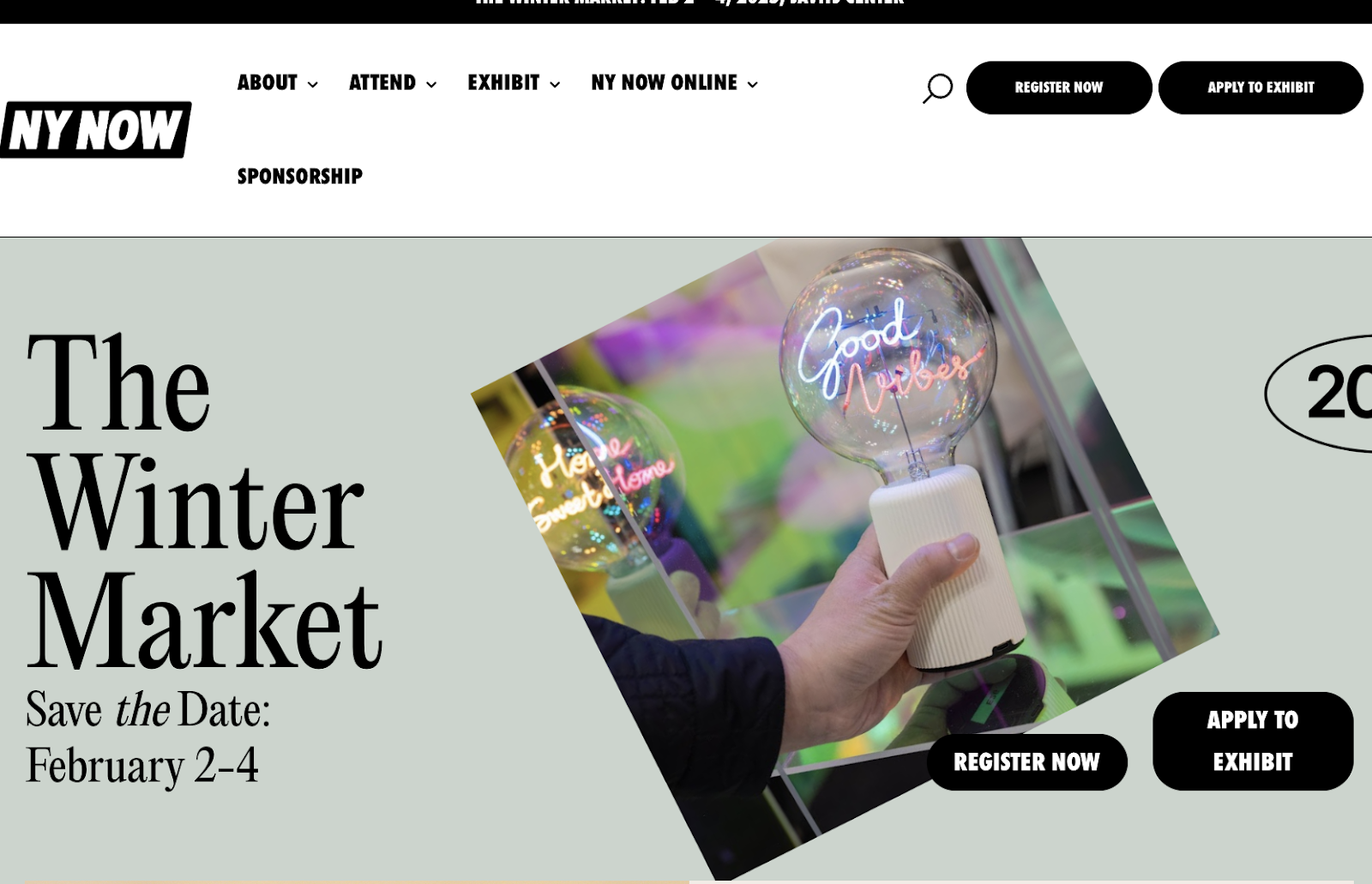 NY NOW Summer Webサイト