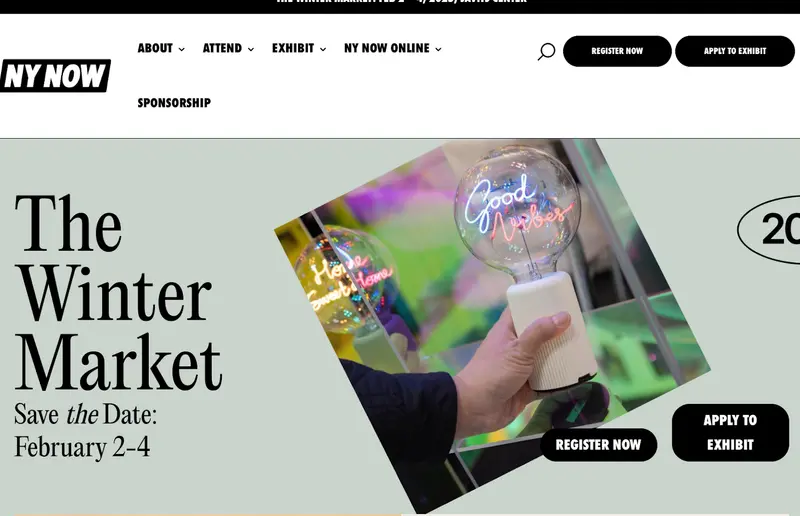 NY NOW Summer Webサイト