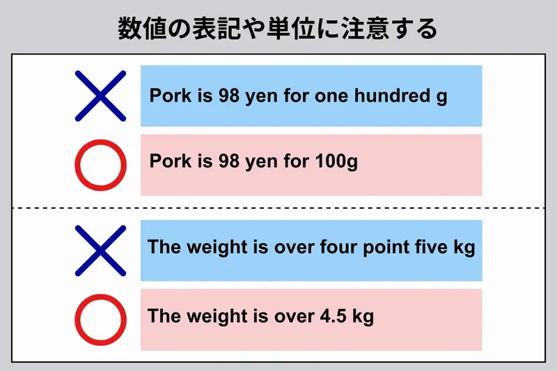 海外進出時に発生する課題:数値の表記や単位の表示に注意する