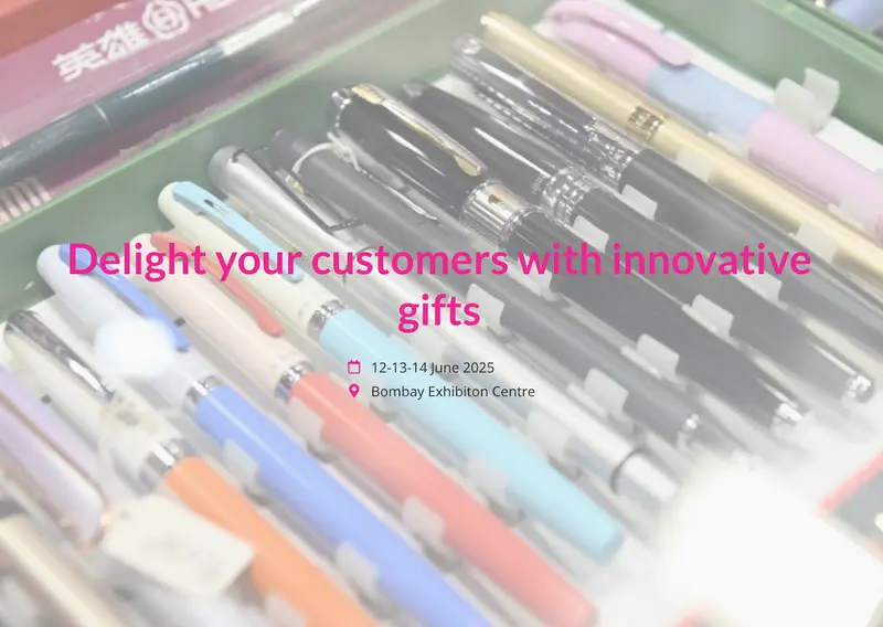 文房具＆ギフト展示会：India Big 7 Webサイトページ