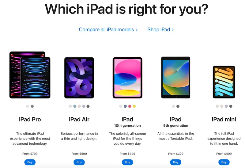Appleのアメリカ版サイト