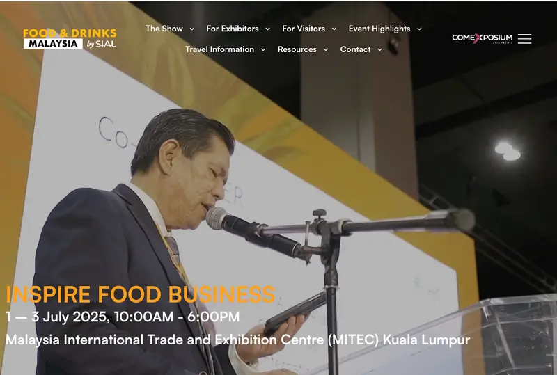 FDM - Food & Drinks Malaysia by SIAL　Webサイトページ