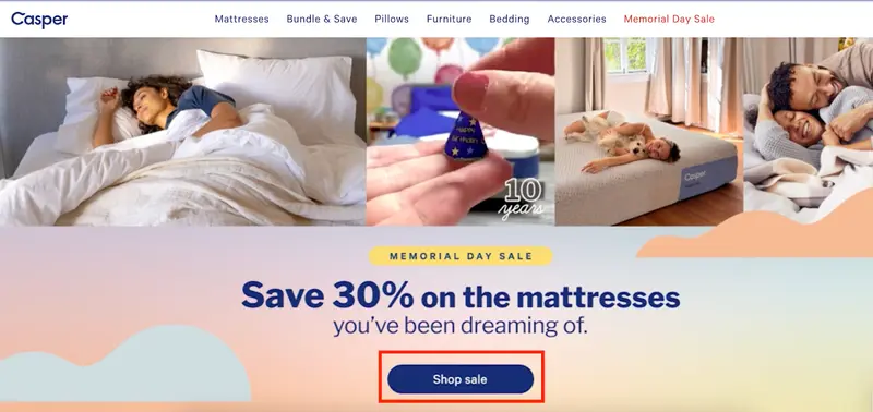 Casperセールページ