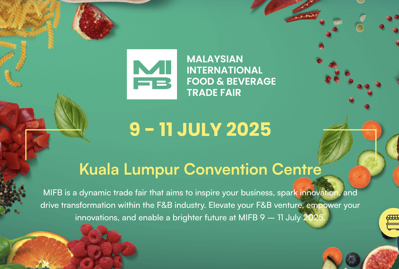MIFB - Malaysian International Food & Beverage Trade Fair Webサイトページ
