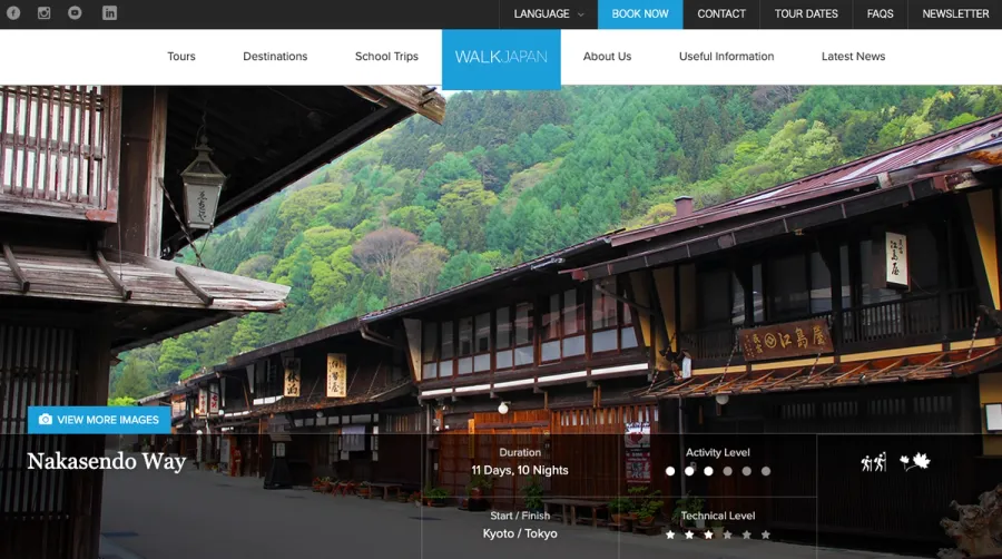 Walk Japan Webサイト
