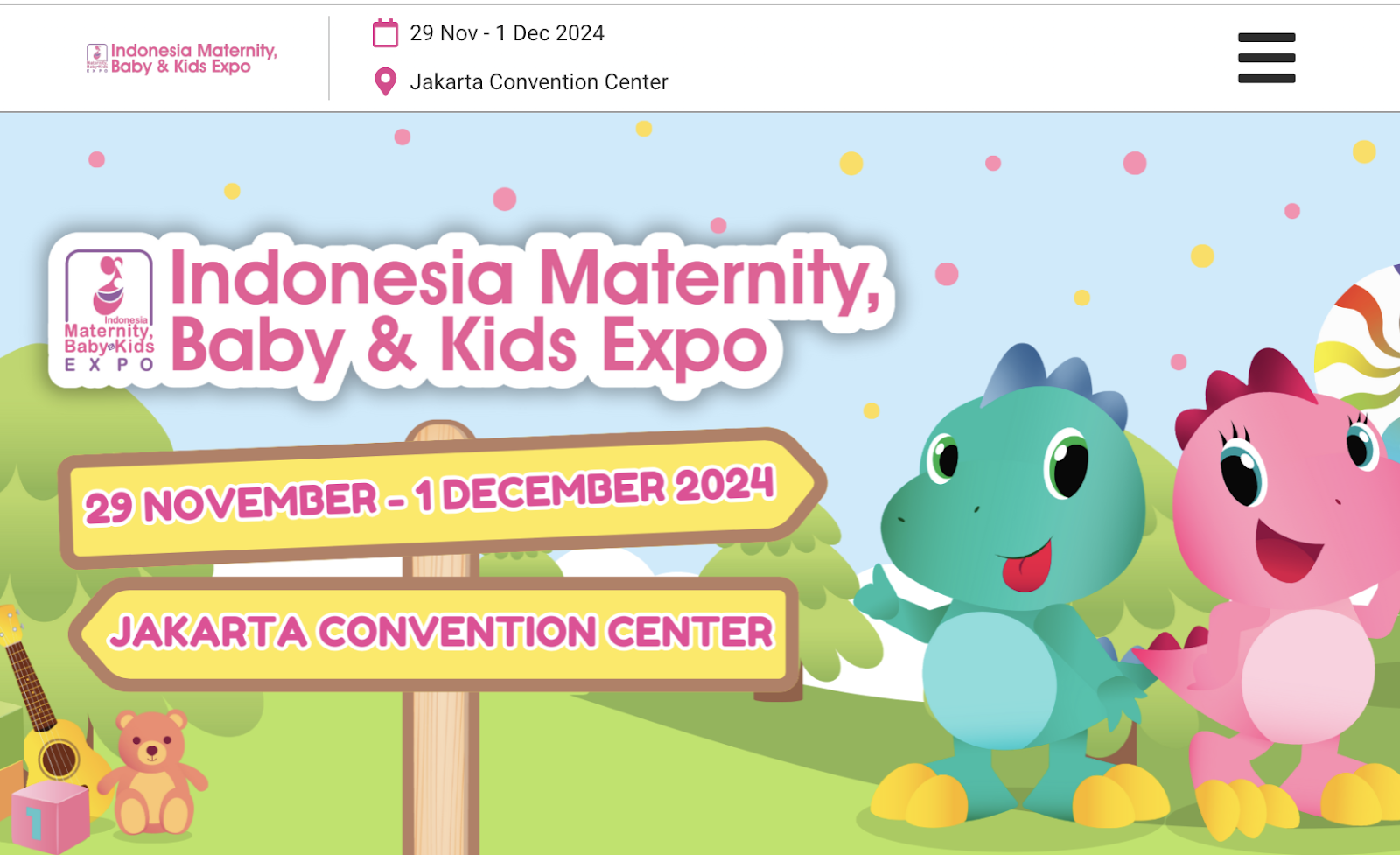 IMBEX - インドネシアマタニティー・キッズ・エキスポ Webサイト