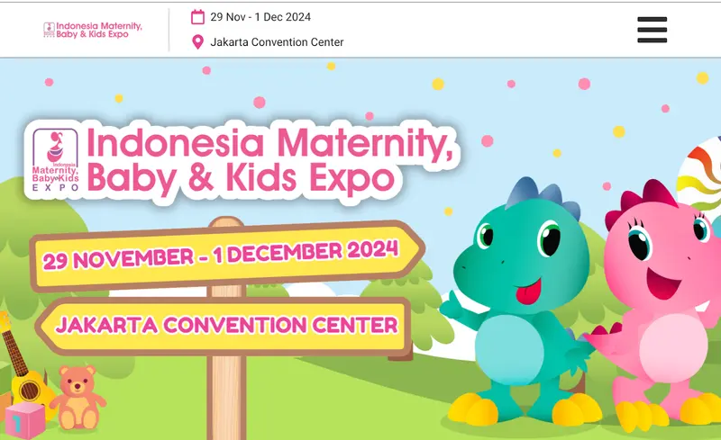 IMBEX - インドネシアマタニティー・キッズ・エキスポ Webサイト